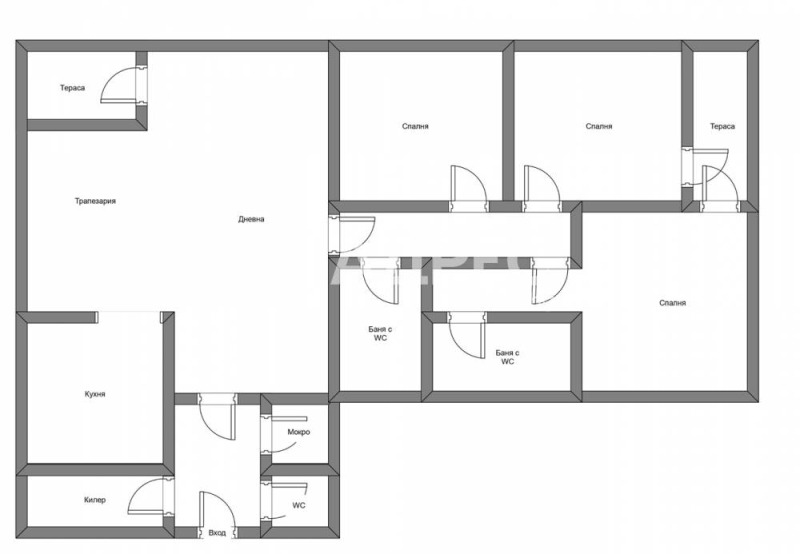 Продава  Многостаен град София , Полигона , 206 кв.м | 48618670 - изображение [3]