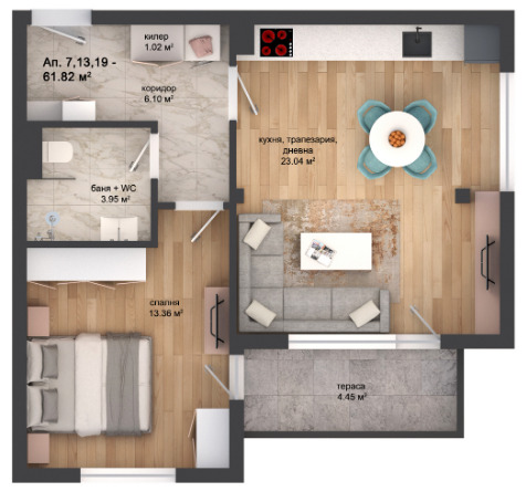 Til salg  1 soveværelse Plovdiv , Karshiyaka , 71 kvm | 42205568