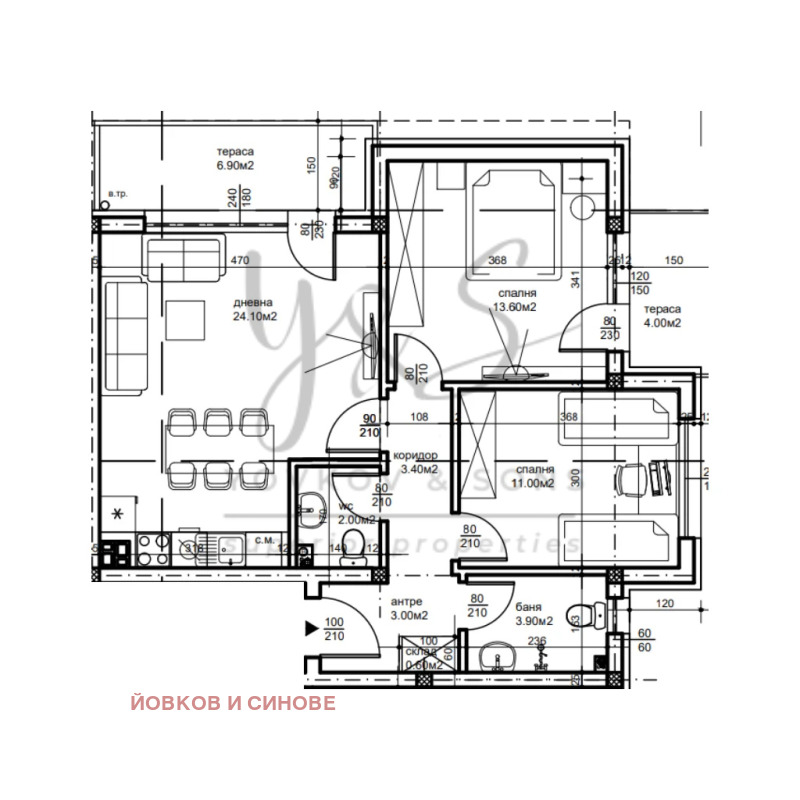 Til salgs  2 soverom Plovdiv , Belomorski , 97 kvm | 58748514