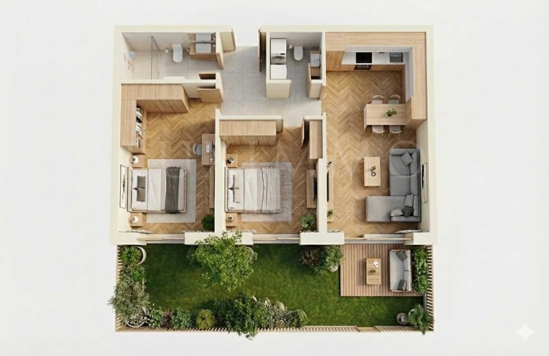 Продава 3-СТАЕН, гр. София, Кръстова вада, снимка 3 - Апартаменти - 53083278