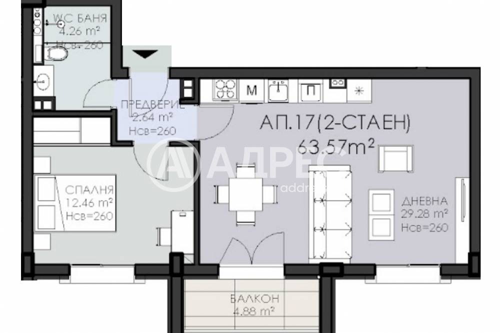 Продава 2-СТАЕН, гр. София, Овча купел 1, снимка 4 - Апартаменти - 54831690