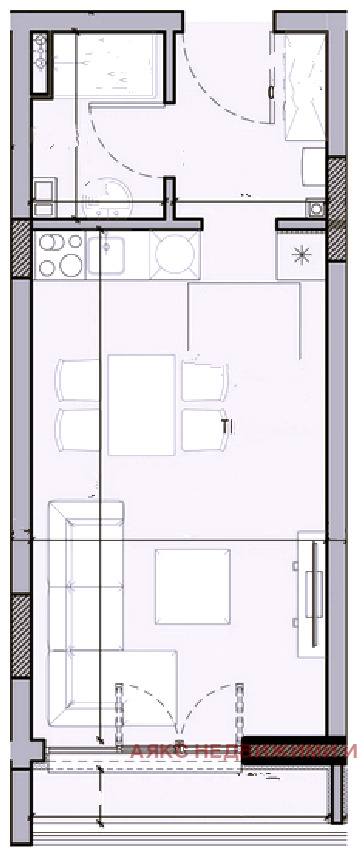 Zu verkaufen  Studio Sofia , Malinowa dolina , 43 qm | 94312104
