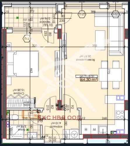 Продава  2-стаен град Пловдив , Тракия , 76 кв.м | 63436519