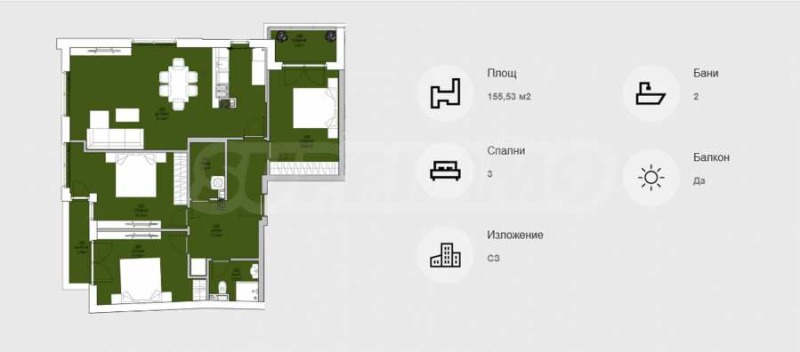 Продава 4-СТАЕН, гр. София, област София-град, снимка 4 - Aпартаменти - 49225150