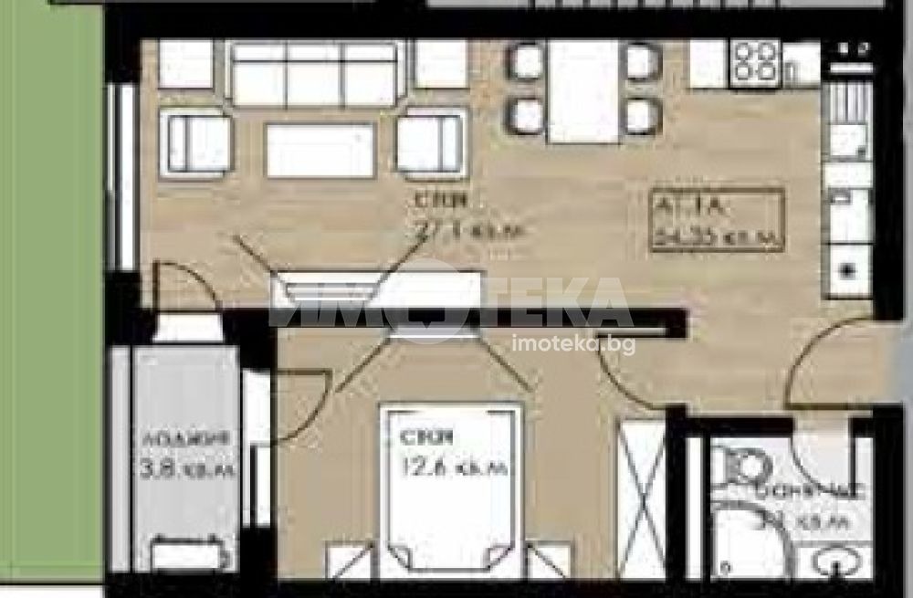 Продава 2-СТАЕН, гр. София, Дружба 2, снимка 3 - Апартаменти - 53948286