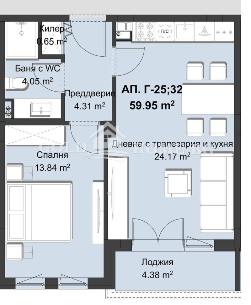 À venda  1 quarto Plovdiv , Hristo Smirnenski , 78 m² | 78160481 - imagem [9]