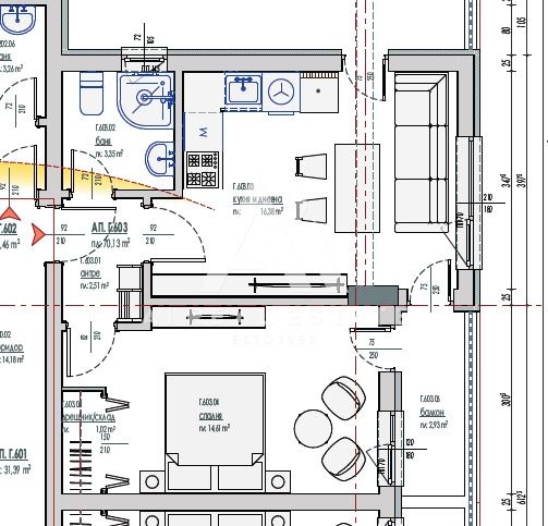 Te koop  1 slaapkamer Pleven , Sjirok tsentar , 55 m² | 83912551 - afbeelding [3]