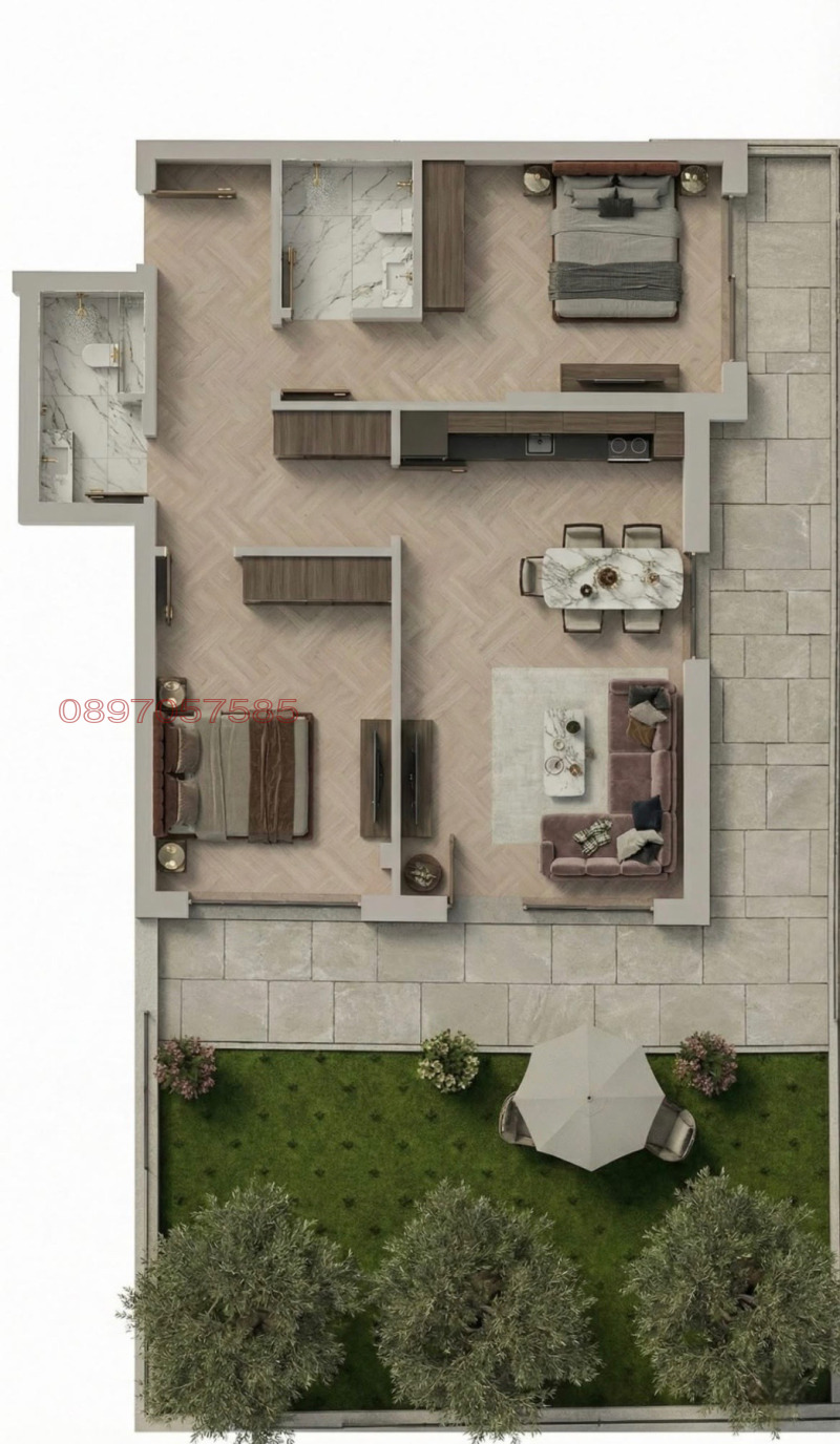 Продава 3-СТАЕН, гр. Пловдив, Отдих и култура, снимка 5 - Апартаменти - 53290662