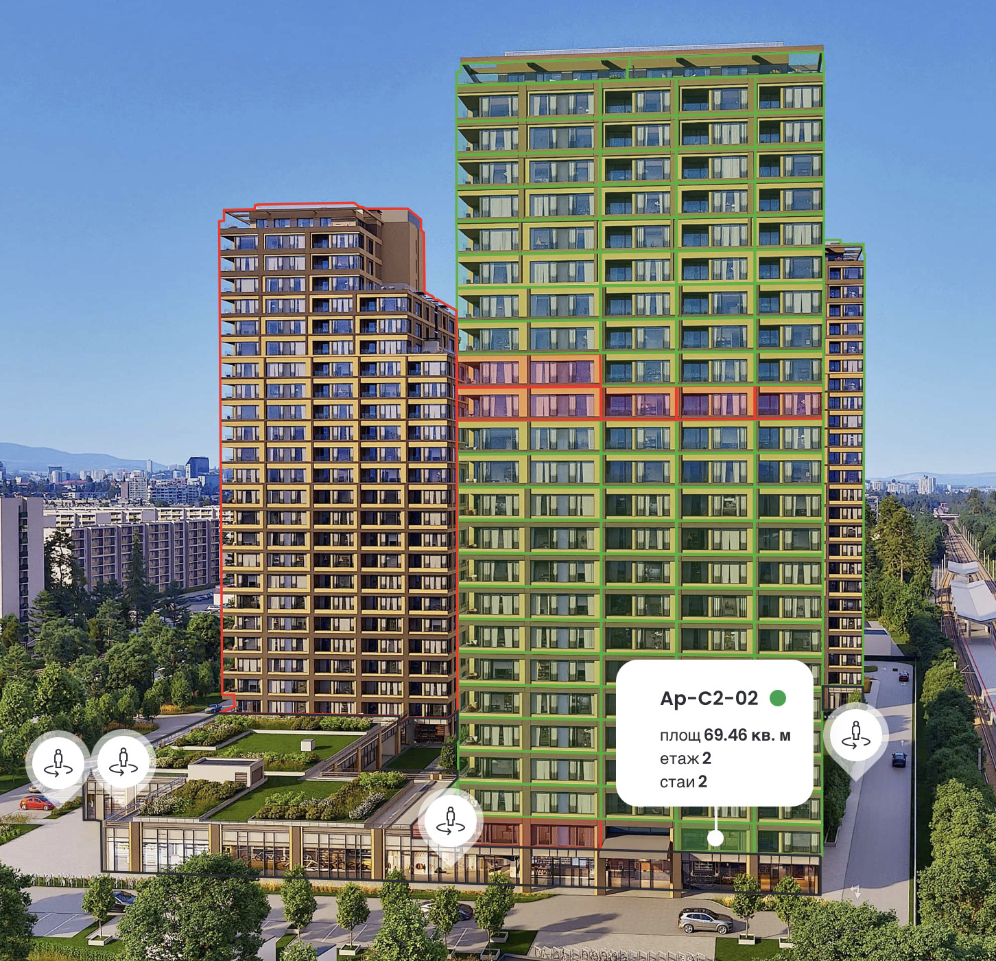 Продава ОФИС, гр. София, Дружба 1, снимка 2 - Офиси - 55090750