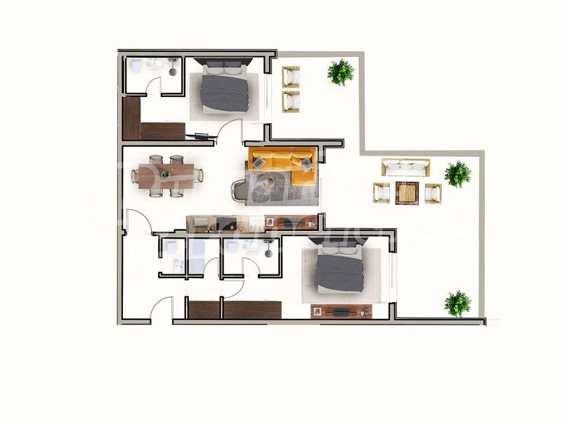 Продается  2 спальни Варна , м-т Ален мак , 213 кв.м | 62721982 - изображение [5]