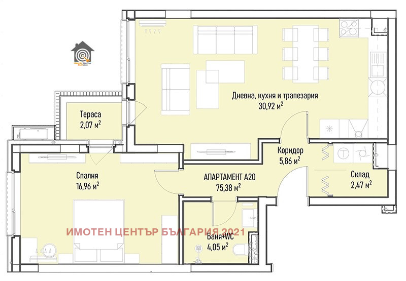 Продава 2-СТАЕН, гр. София, Младост 4, снимка 2 - Aпартаменти - 48753853