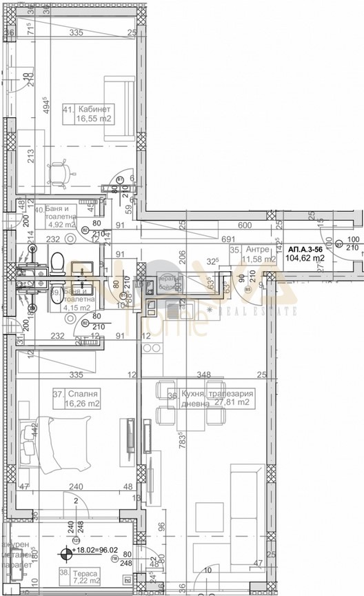 Продава  2-стаен град Варна , к.к. Слънчев ден , 60 кв.м | 63275405 - изображение [8]