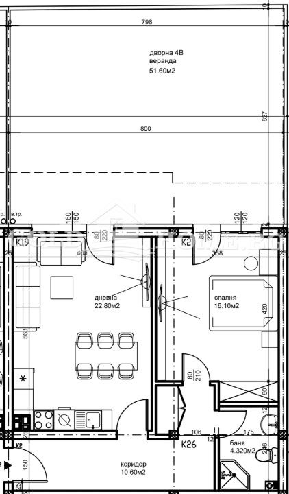 Til salgs  1 soverom Plovdiv , Belomorski , 65 kvm | 38275803 - bilde [6]