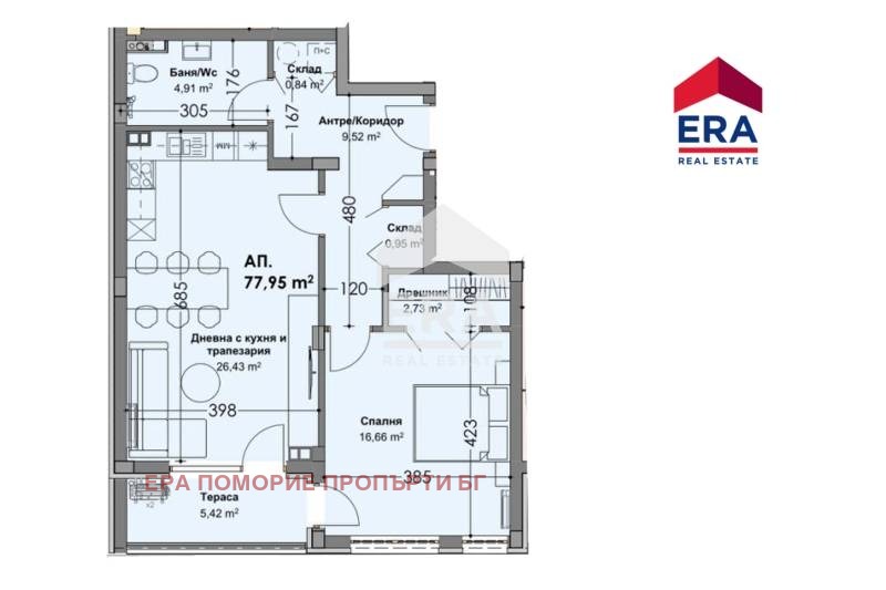 Продава 2-СТАЕН, гр. Айтос, област Бургас, снимка 3 - Апартаменти - 53769942