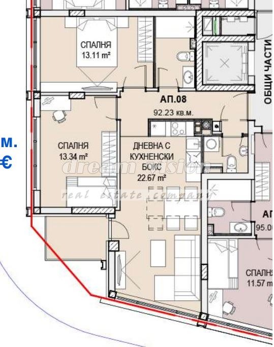 In vendita  2 camere da letto Sofia , Krastova vada , 94 mq | 36247024 - Immagine [4]