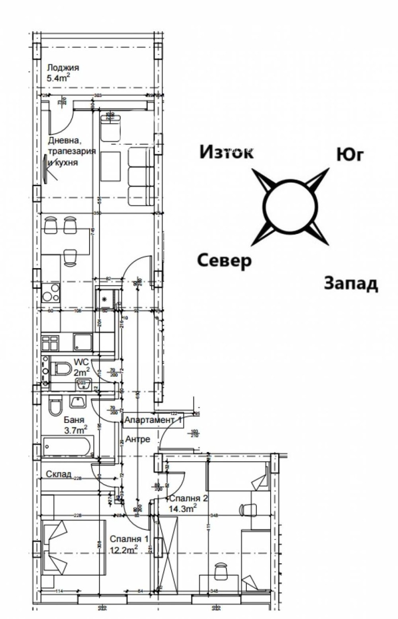 Na sprzedaż  2 sypialnie Sofia , Ljulin 2 , 101 mkw | 89215715 - obraz [3]