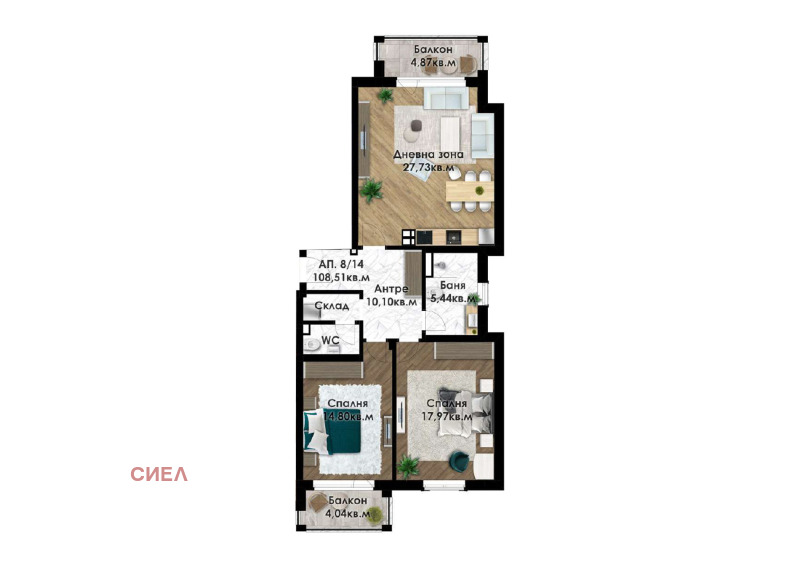 Продава  3-стаен град Пловдив , Беломорски , 121 кв.м | 56420111