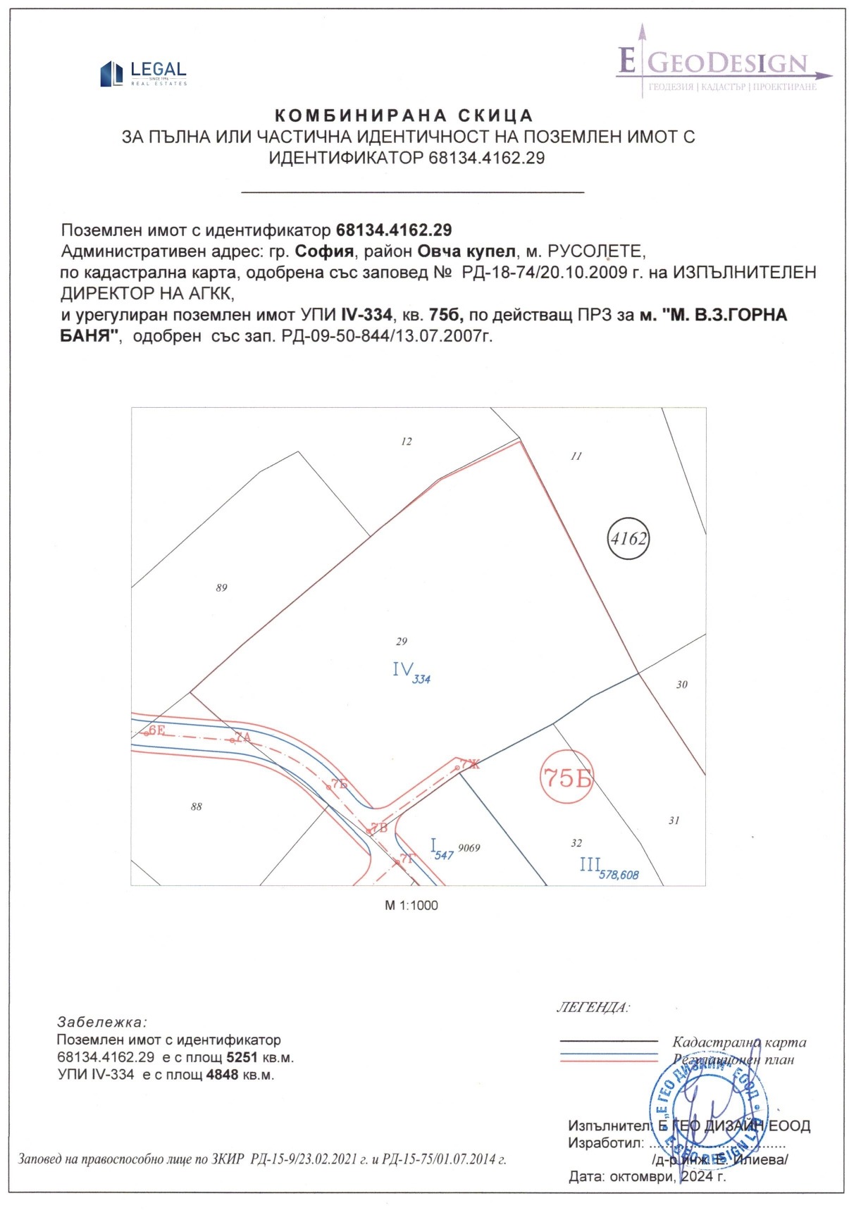 Продава ПАРЦЕЛ, гр. София, Горна баня, снимка 2 - Парцели - 47508693