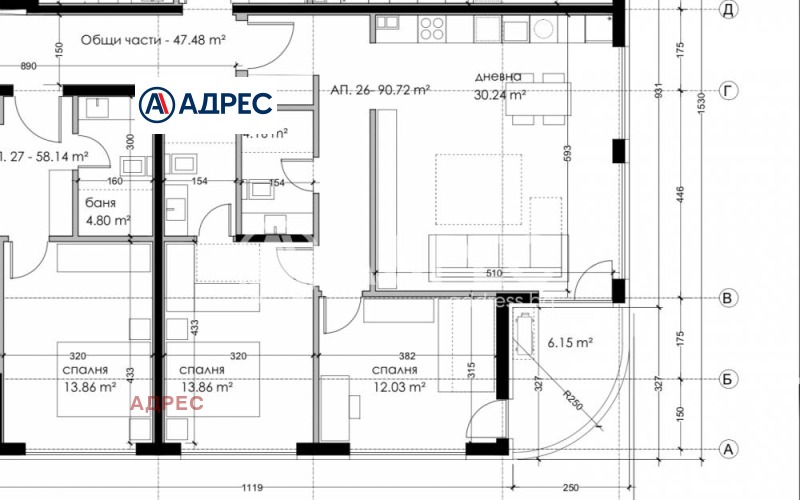 Продава 3-СТАЕН, гр. Варна, Трошево, снимка 14 - Апартаменти - 52838697