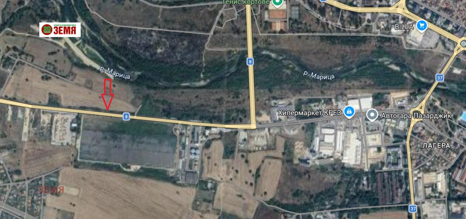 Продава ПАРЦЕЛ, гр. Пазарджик, Запад