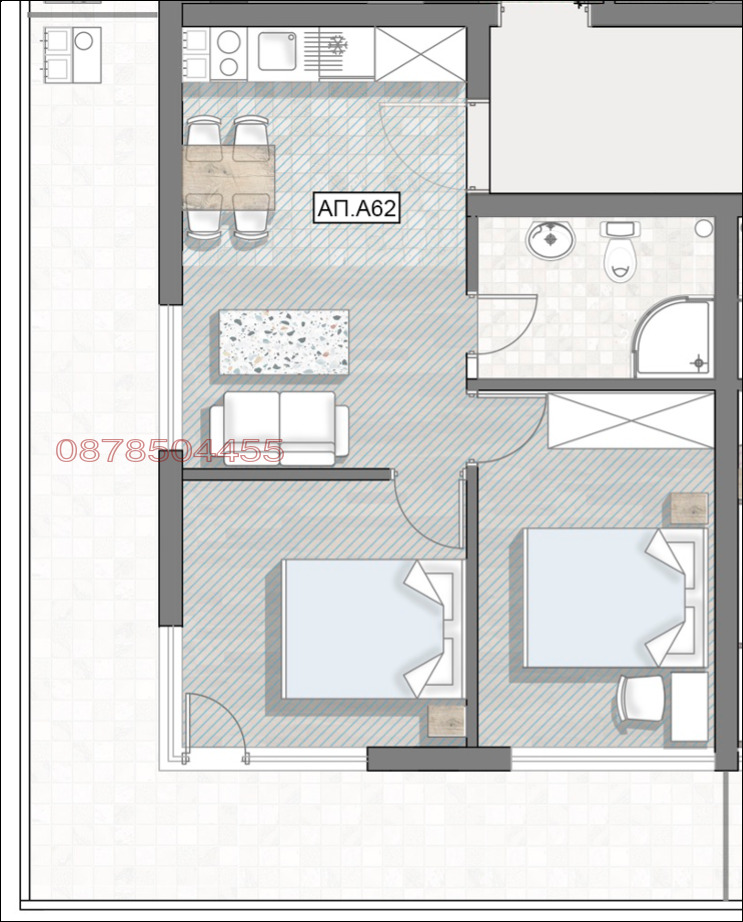 Na prodej  2 ložnice oblast Smolyan , k.k. Pamporovo , 88 m2 | 96962567 - obraz [2]