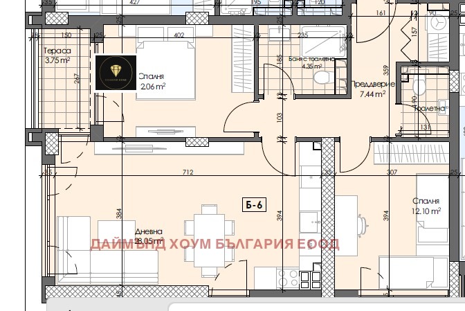 Til salg  2 soveværelser Plovdiv , Gagarin , 104 kvm | 29986740 - billede [2]