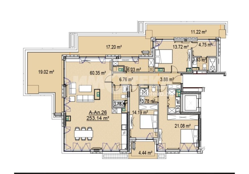 Na prodej  3+ ložnice Sofia , Poligona , 295 m2 | 65229927 - obraz [4]