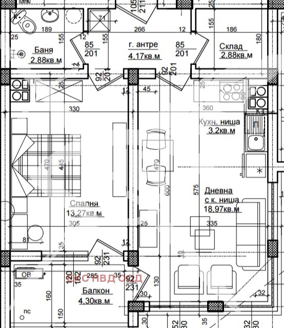 Продава 2-СТАЕН, гр. Хисаря, област Пловдив, снимка 1 - Aпартаменти - 48579242