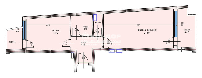 Te koop  1 slaapkamer Plovdiv , Tsentar , 80 m² | 22096868 - afbeelding [2]