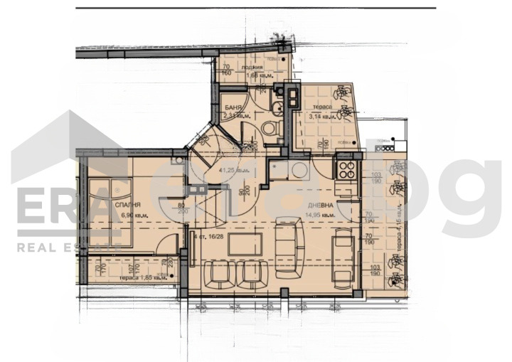 Na sprzedaż  1 sypialnia Warna , Kolchozen pazar , 52 mkw | 54343765