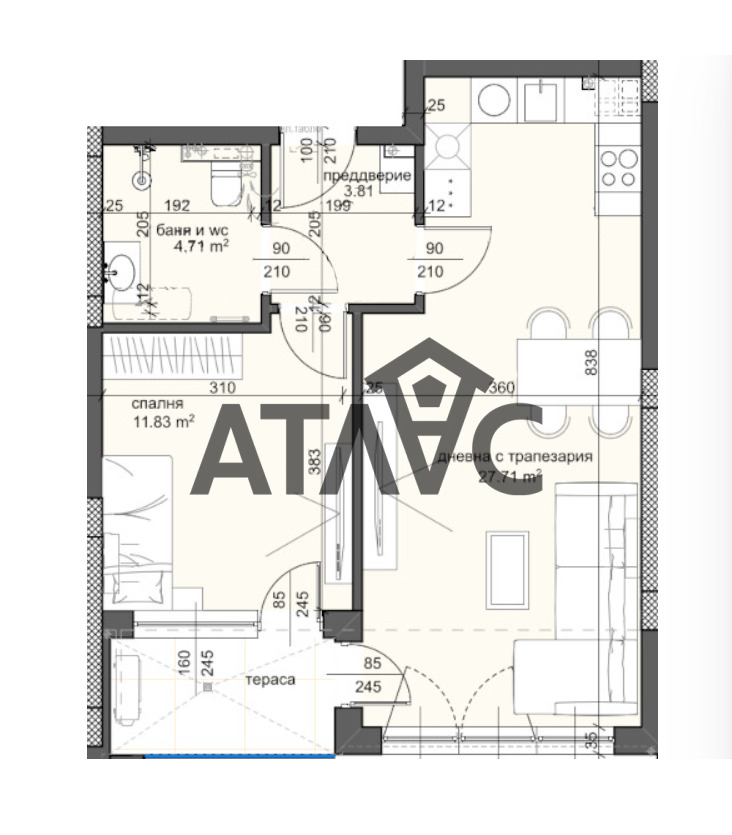Продава 2-СТАЕН, гр. Пловдив, Тракия, снимка 2 - Апартаменти - 52482133