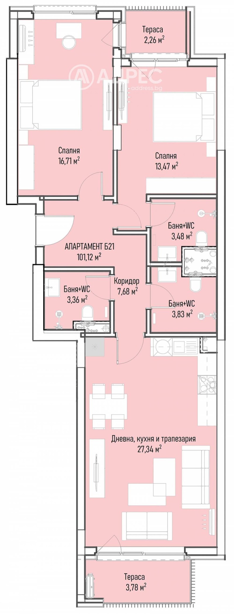 Продава 3-СТАЕН, гр. София, Младост 4, снимка 4 - Aпартаменти - 48062087