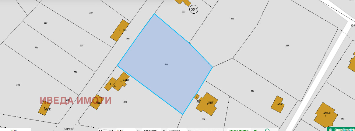 Продава ПАРЦЕЛ, с. Горен чифлик, област Варна, снимка 2 - Парцели - 54123422