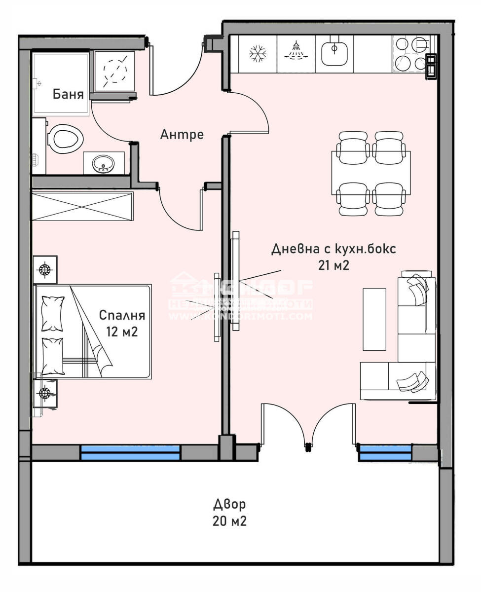 Продава 2-СТАЕН, гр. Пловдив, Коматево, снимка 5 - Апартаменти - 52010616