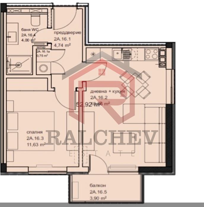 Продава 2-СТАЕН, град Варна, Кайсиева градина • 116000 € / 226876.28 лв. • 21753062 1
