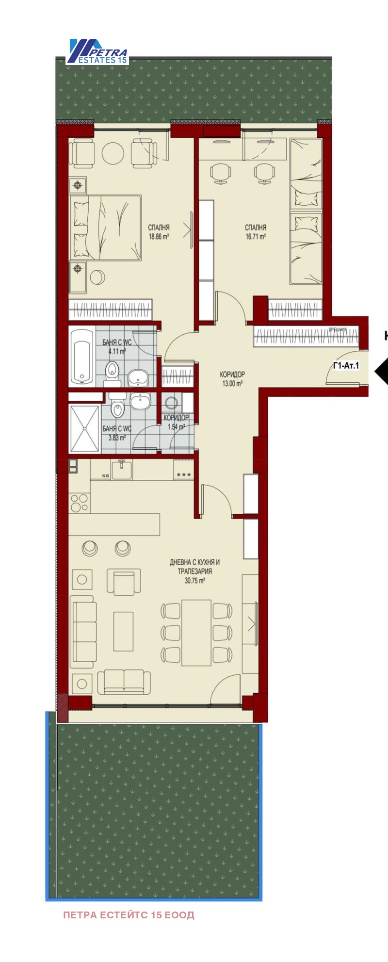 Zu verkaufen  2 Schlafzimmer Sofia , Zentar , 150 qm | 15075045 - Bild [7]