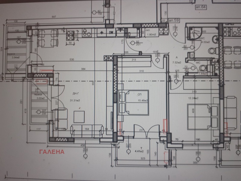 In vendita  2 camere da letto Plovdiv , Hristo Smirnenski , 114 mq | 10977608 - Immagine [6]
