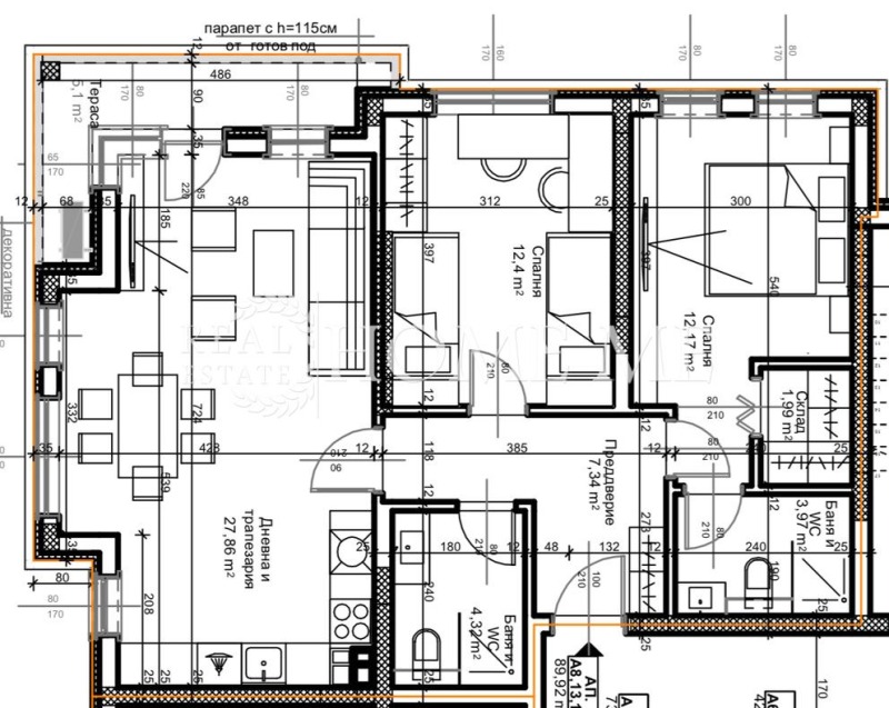 Продава 3-СТАЕН, гр. Пловдив, Остромила, снимка 8 - Апартаменти - 53028555