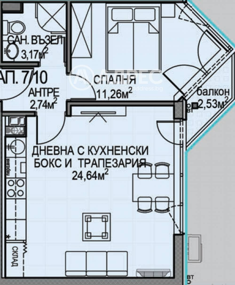Продава 2-СТАЕН, гр. София, Обеля 2, снимка 4 - Апартаменти - 54042014