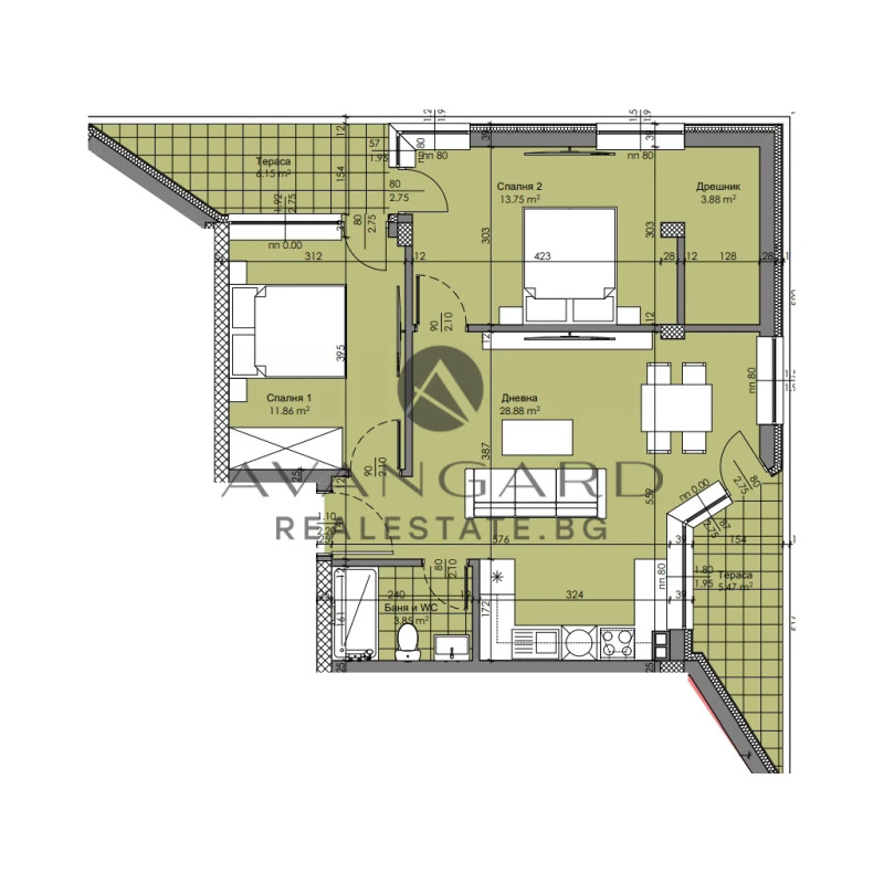 Продава  3-стаен град Пловдив , Христо Смирненски , 92 кв.м | 40950119 - изображение [5]