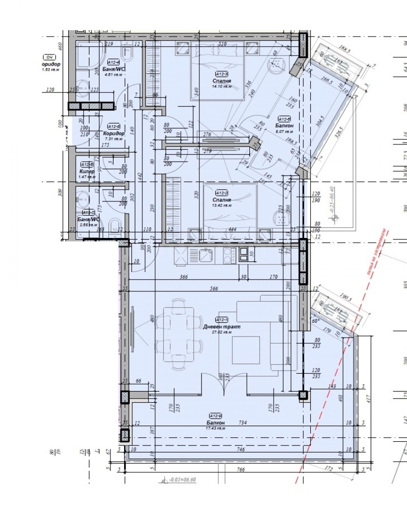 Продава 3-СТАЕН, гр. Варна, м-т Манастирски рид, снимка 5 - Апартаменти - 53113019