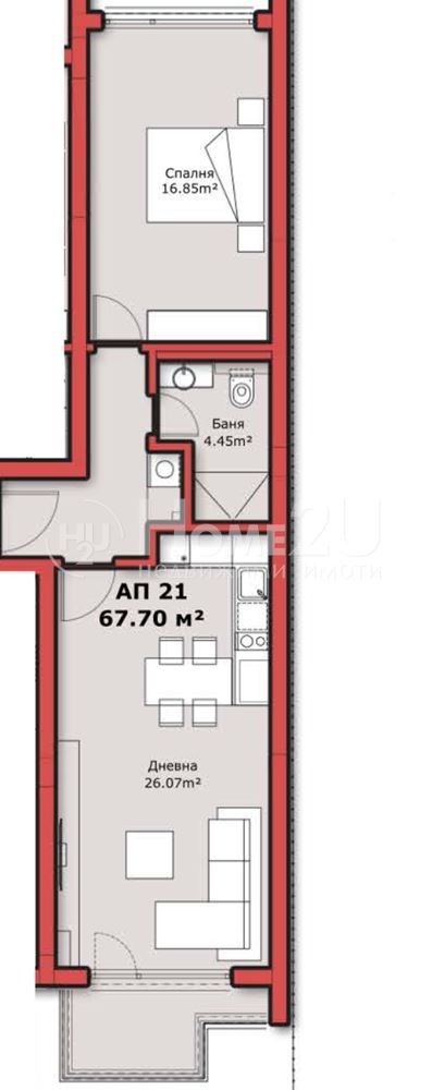 À vendre  1 chambre Sofia , Ovtcha koupel , 81 m² | 60961340 - image [12]