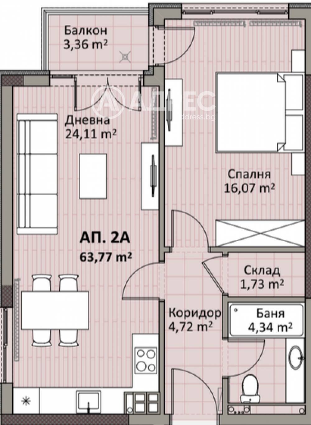 Продава 2-СТАЕН, гр. София, Надежда 2, снимка 3 - Апартаменти - 56223553