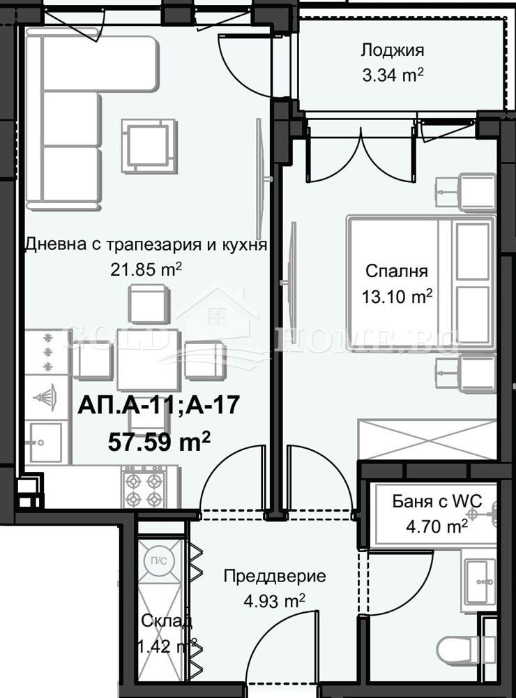 Продава 2-СТАЕН, гр. Пловдив, Христо Смирненски, снимка 4 - Апартаменти - 54302119