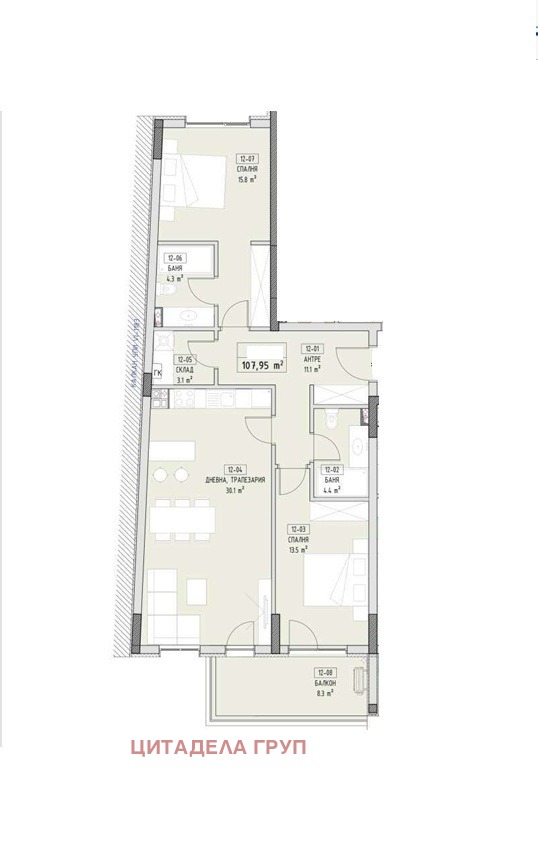 Продава 3-СТАЕН, гр. София, Малинова долина, снимка 12 - Апартаменти - 55951635