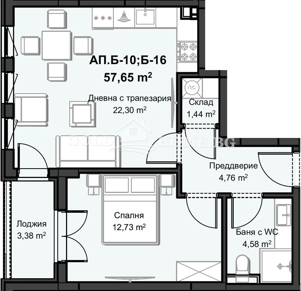 Продава 2-СТАЕН, гр. Пловдив, Христо Смирненски, снимка 3 - Апартаменти - 54302119