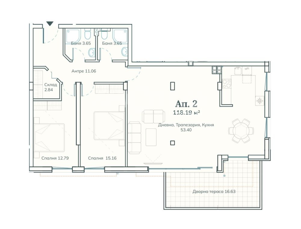 Продава 3-СТАЕН, гр. София, с. Бистрица, снимка 3 - Апартаменти - 54960843
