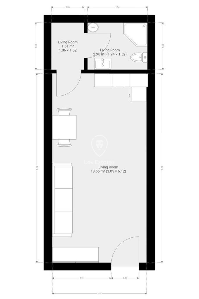 Продава  1-стаен град Бургас , Сарафово , 40 кв.м | 89471096 - изображение [2]