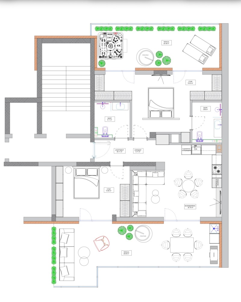 Продава 3-СТАЕН, гр. София, Манастирски ливади, снимка 4 - Апартаменти - 52084103