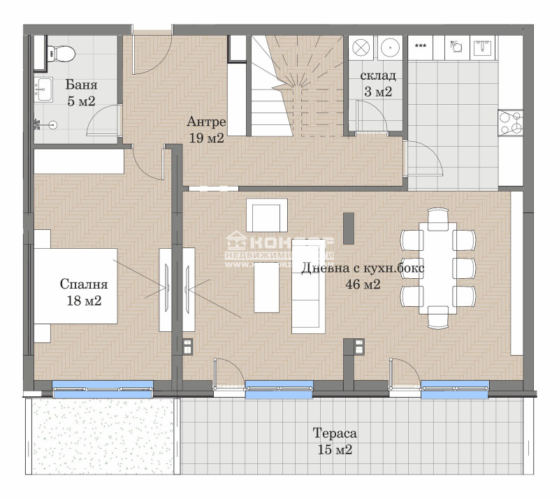 Продава  Многостаен град Пловдив , Център , 201 кв.м | 59655529 - изображение [3]